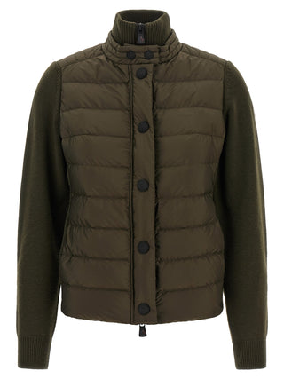 Moncler Grenoble Bicolor Polyamide Cardigan