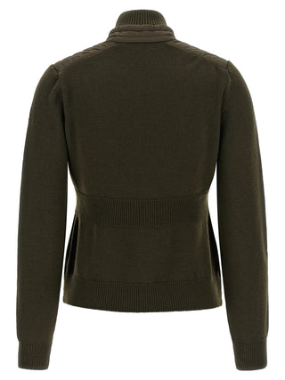 Moncler Grenoble Bicolor Polyamide Cardigan