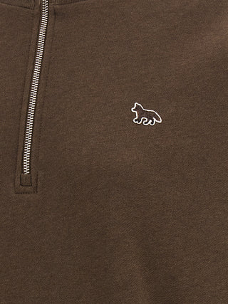 Maison Kitsuné Brown Organic Cotton Sweatshirt