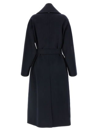 'S Max Mara Blue Wool Coat