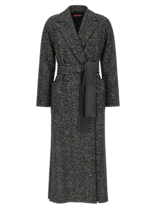 Max Mara Bicolor Virgin Wool Coat