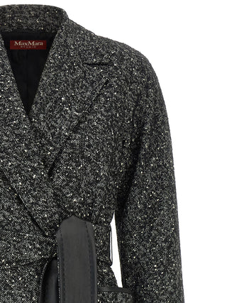 Max Mara Bicolor Virgin Wool Coat