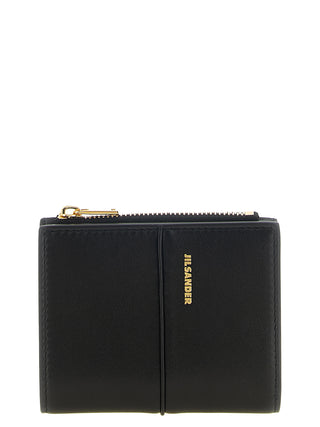 Jil Sander Black Lamb Leather Cardholder
