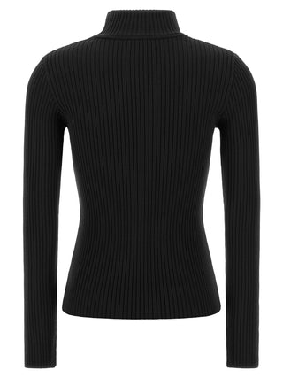 Courrèges Black Viscose Cardigan