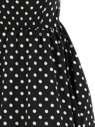 Ganni Black Polyester Short Dress