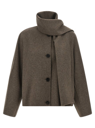'S Max Mara Brown Wool Full-Length Jacket