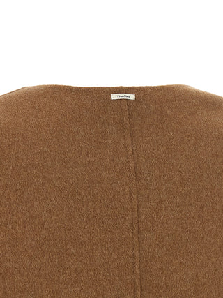 'S Max Mara Brown Wool Full-Length Jacket