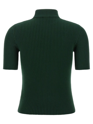 Courrèges Bicolor Viscose Turtleneck