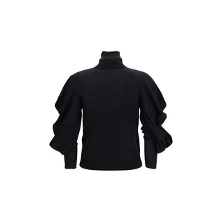 Blumarine Black Wool Oves Aries Turtleneck