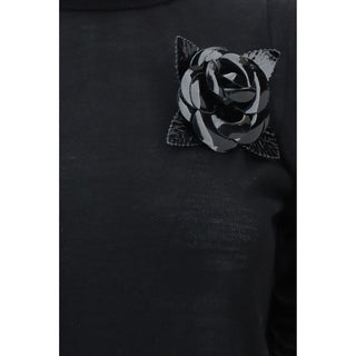 Blumarine Black Wool Oves Aries Turtleneck