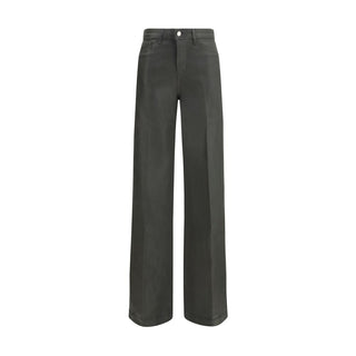L'Agence Bicolor Cotton Flared Jeans