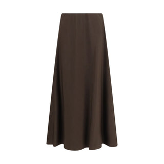 Brunello Cucinelli Brown Wool Oves Aries Midi Skirt