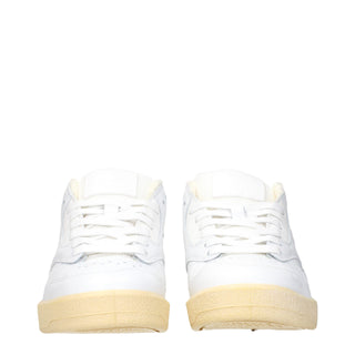 Jil Sander White Leather Low Top Sneakers