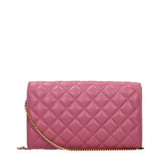 Versace Pink Leather Clutch Bag