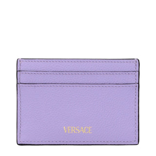 Versace Purple Leather Cardholder