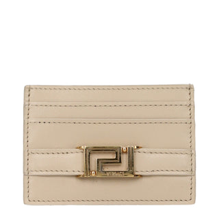 Versace Beige Leather Cardholder