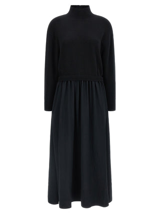 Polo Ralph Lauren Black Wool Long Dress