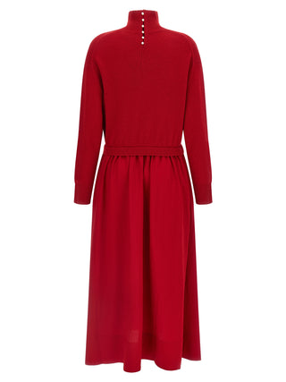 Polo Ralph Lauren Red Wool Long Dress