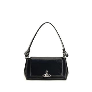 Vivienne Westwood Black Calf Leather Bos Taurus Shoulder Bag