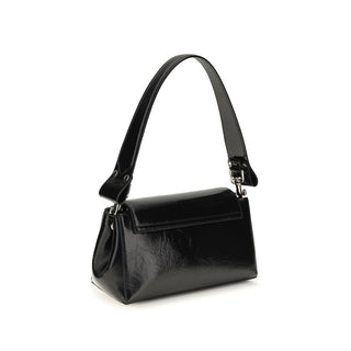 Vivienne Westwood Black Calf Leather Bos Taurus Shoulder Bag
