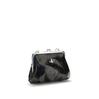 Vivienne Westwood Black Calf Leather Bos Taurus Handbag