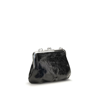 Vivienne Westwood Black Calf Leather Bos Taurus Handbag