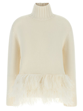 Fabiana Filippi White Virgin Wool Cardigan