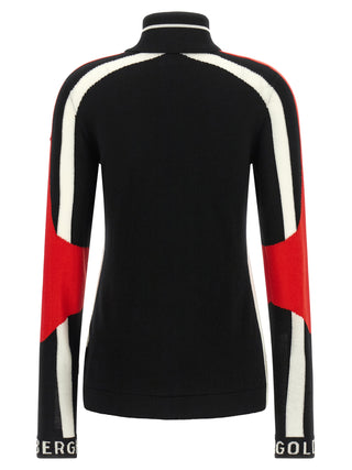 GOLDBERGH Black Merino Wool Cardigan