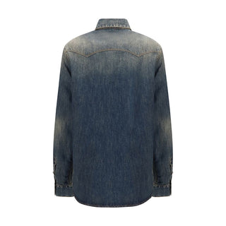 Fendi Blue Denim Shirt