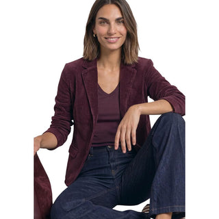 Street One Purple Cotton Blazer