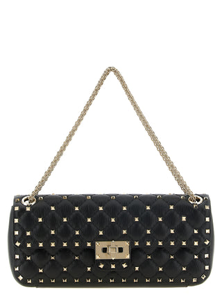 Valentino Garavani Black Goatskin Shoulder Bag
