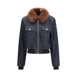 Ganni Blue Cotton Denim Jacket