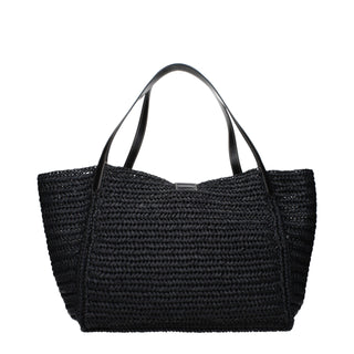 Tom Ford Black Raffia Shoulder Bag