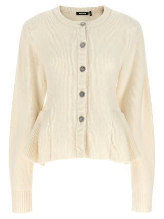 ROTATE BIRGER CHRISTENSEN White Wool Cardigan