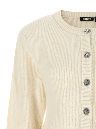ROTATE BIRGER CHRISTENSEN White Wool Cardigan