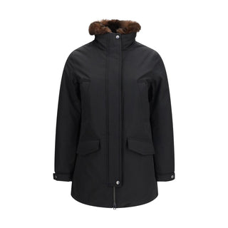 Woolrich Black Cotton Full-Length Jacket
