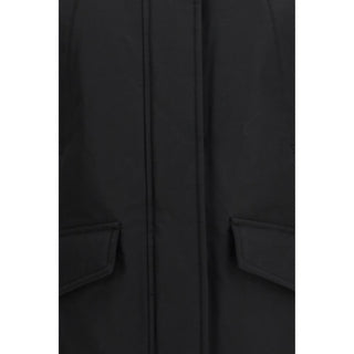 Woolrich Black Cotton Full-Length Jacket