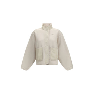 New Balance White Recycled Polyester Shell Jacket