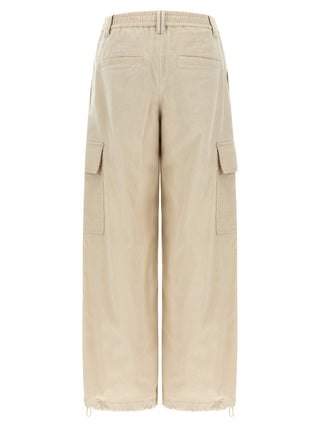 Brunello Cucinelli Beige Cotton Cargo Pants