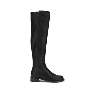 Stuart Weitzman Black Napa Leather / Calf Bos Taurus Over The Knee