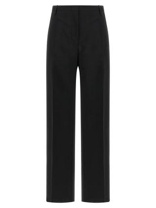 Fendi Black Mohair Dress Pants