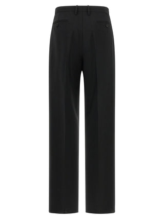 Fendi Black Mohair Dress Pants