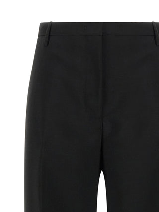 Fendi Black Mohair Dress Pants
