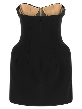 Elisabetta Franchi Black Polyester Short Dress