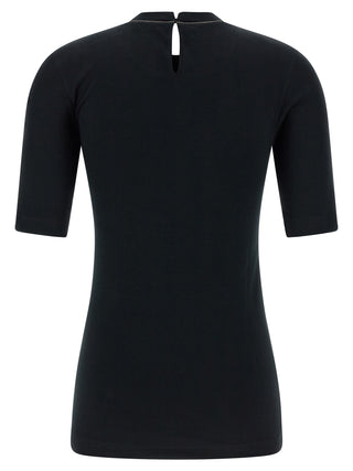 Brunello Cucinelli Black Cotton Cardigan
