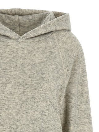 Khaite Gray Cotton Hoodie