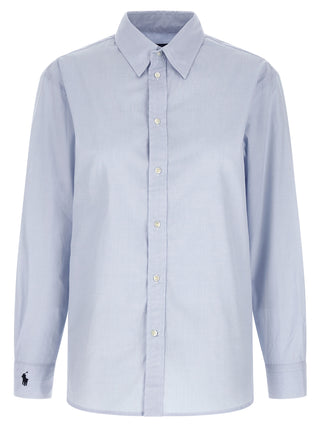 Polo Ralph Lauren Blue Cotton Blouse