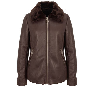 Baldinini Trend Brown Polyester Women Jacket