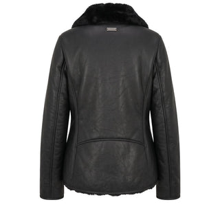 Baldinini Trend Black PU Women Jacket