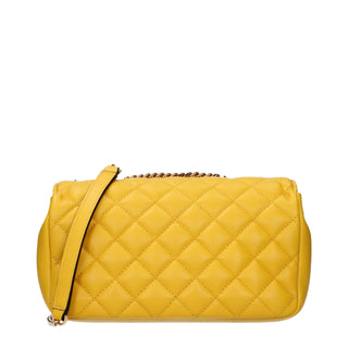 Versace Yellow Leather Shoulder Bag